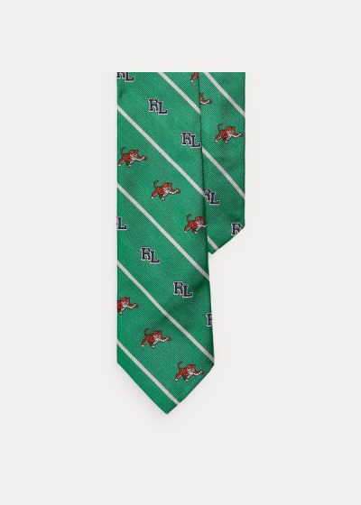 Men's Polo Ralph Lauren RL Tiger Silk Narrow Ties | 984531YGO